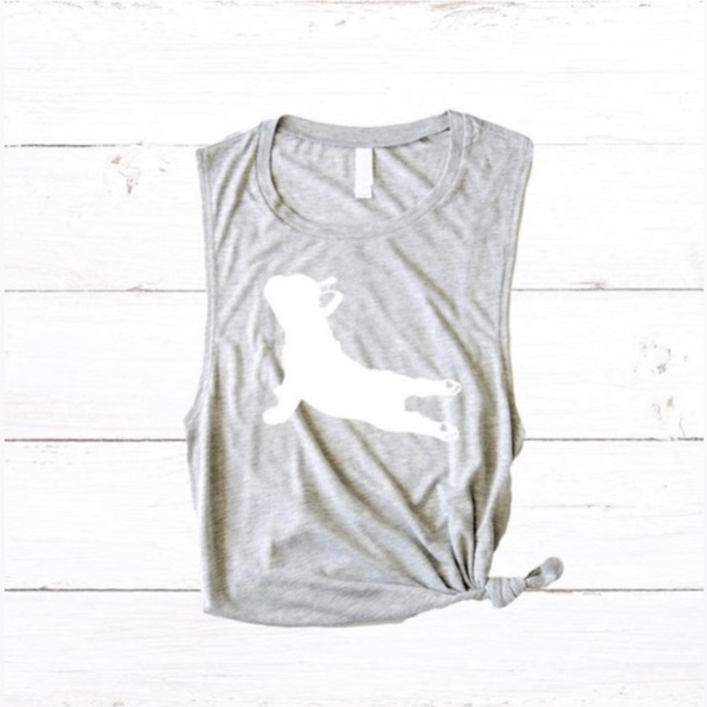 BELLA | Grey Frenchie Tank (M)